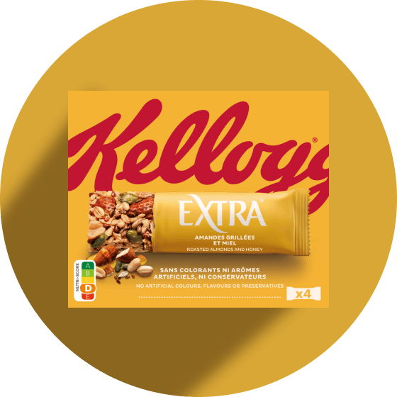 Barres Extra amandes grillées et miel